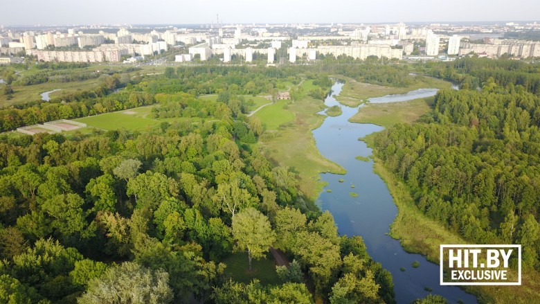 Лошицкий парк с высоты. Минск.