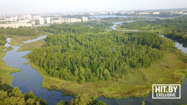 Лошицкий парк с высоты. Минск.
