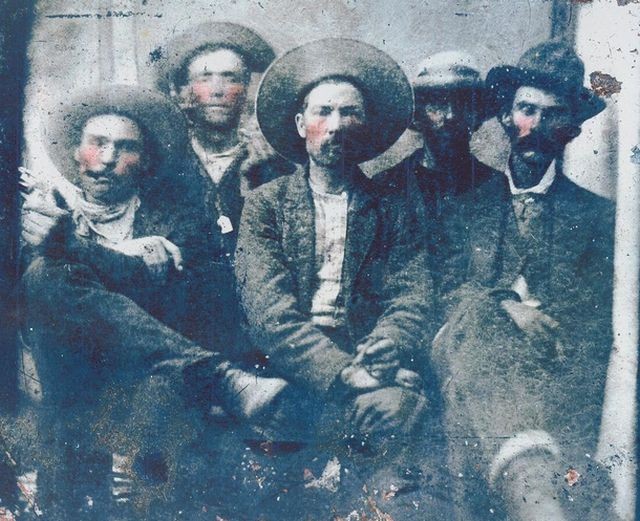 Билли Кид и его убийца - местный шериф, с друзьями-бригадирами