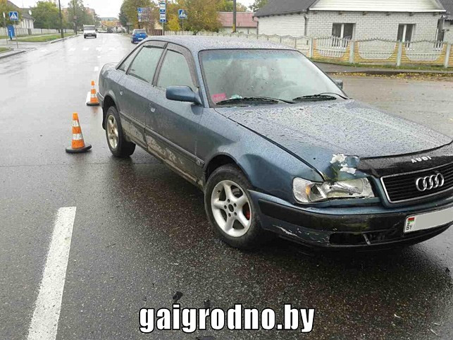 Столкновение "Ситроена" произошло с автомобилем "Ауди"