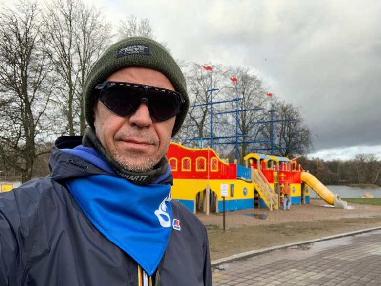 Сергей Михалок в Минске (Парк Победы)