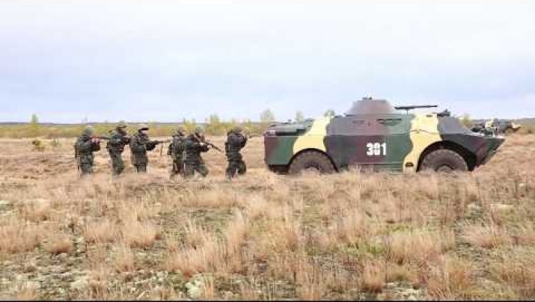 Тактические учения белорусских пограничников сняли с дрона (ВИДЕО)