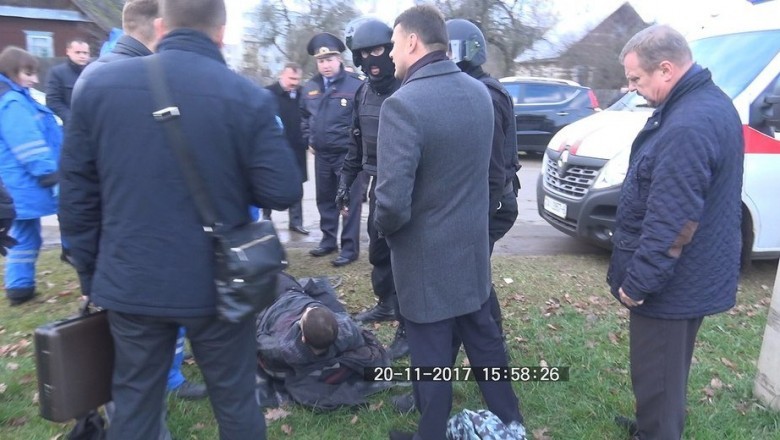 Россиянин грабил банк в Могилеве 20.11.2017. И повторил финал фильма "Бумер" (ФОТО)