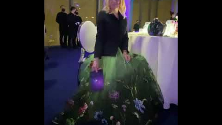 Яна Рудковская в платье от DIOR
